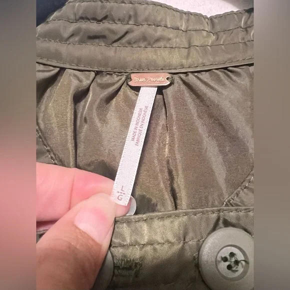 FREE PEOPLE Midnight Bomber Jacket - Moss Fall Winter Casual Trendy Chic - Picture 9 of 15